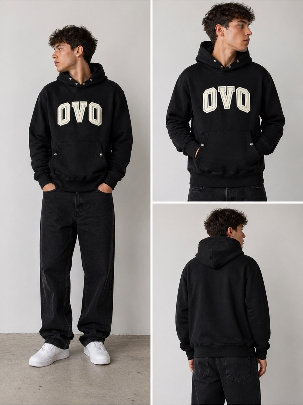 OVO / Drake Black Snap Hoodie